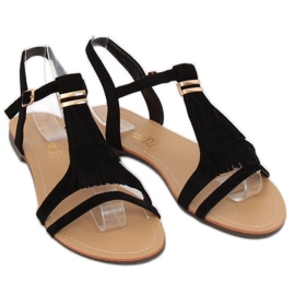 Sandale negre pentru femei 1-51 Negre negru 2