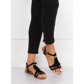 Sandale negre pentru femei 1-51 Negre negru 1