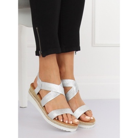 Sandale argintii pentru femei S81 Silver gri 2 Sandale argintii pentru femei S81 Silver gri 2