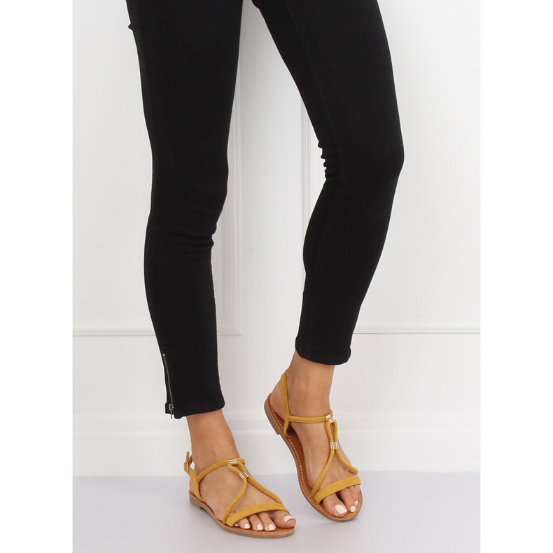 Sandale de damă galbene L520 Galben 2