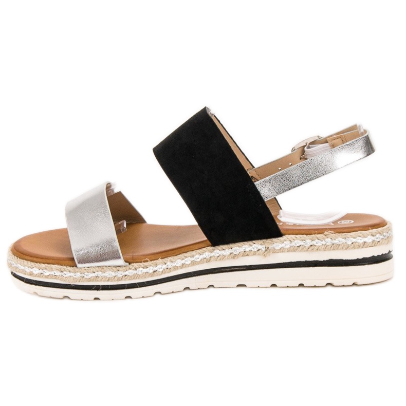 SHELOVET Sandale confortabile negru gri 1