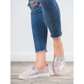 Filippo Încălțăminte slip-on cu sclipici roz 1