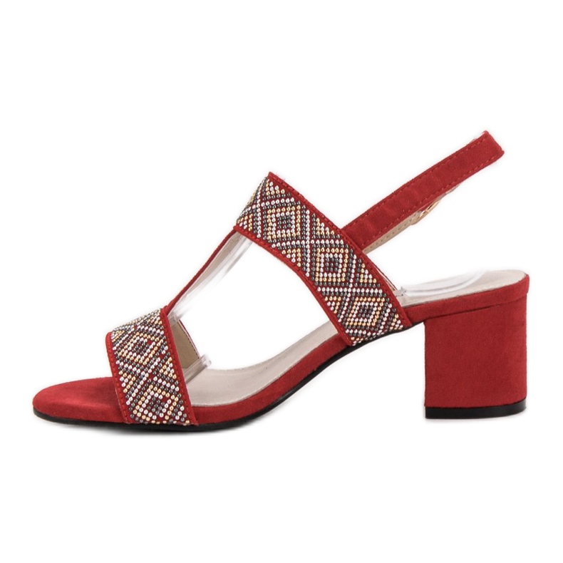 Goodin Sandale cu toc înalt roșu 1