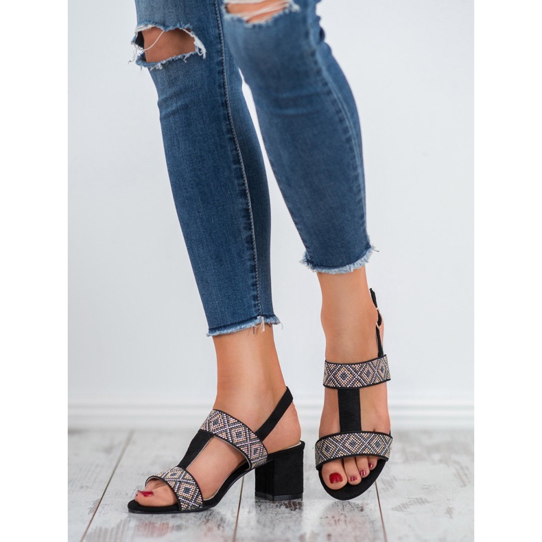 Goodin Sandale cu toc înalt negru 2