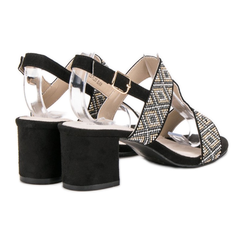 Goodin Sandale cu toc înalt negru 1