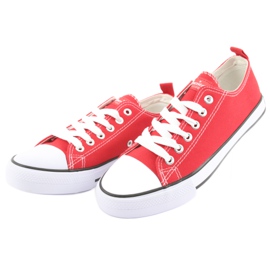 American Club Adidași roșii LH18 legați pentru femei roșu 3