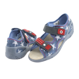 Pantofi pentru copii Befado pu 065X119 alb roșu albastru 4