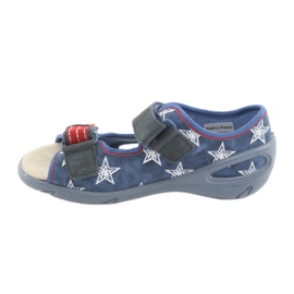 Pantofi pentru copii Befado pu 065X119 alb roșu albastru 2