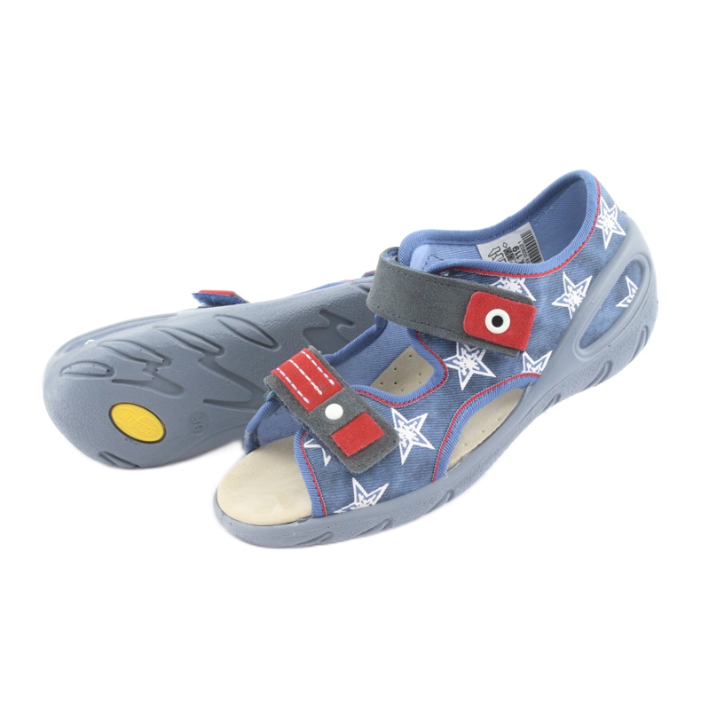 Pantofi pentru copii Befado pu 065X119 alb roșu albastru 5