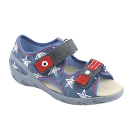 Pantofi pentru copii Befado pu 065X119 alb roșu albastru 1
