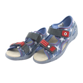 Pantofi pentru copii Befado pu 065X119 alb roșu albastru 3