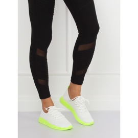 Alb și galben NB283 Fluorescență Pantofi sport de culoare galbenă 2