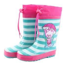 American Club ghete americane.Pisicuta dupa expozitie roz verde 3