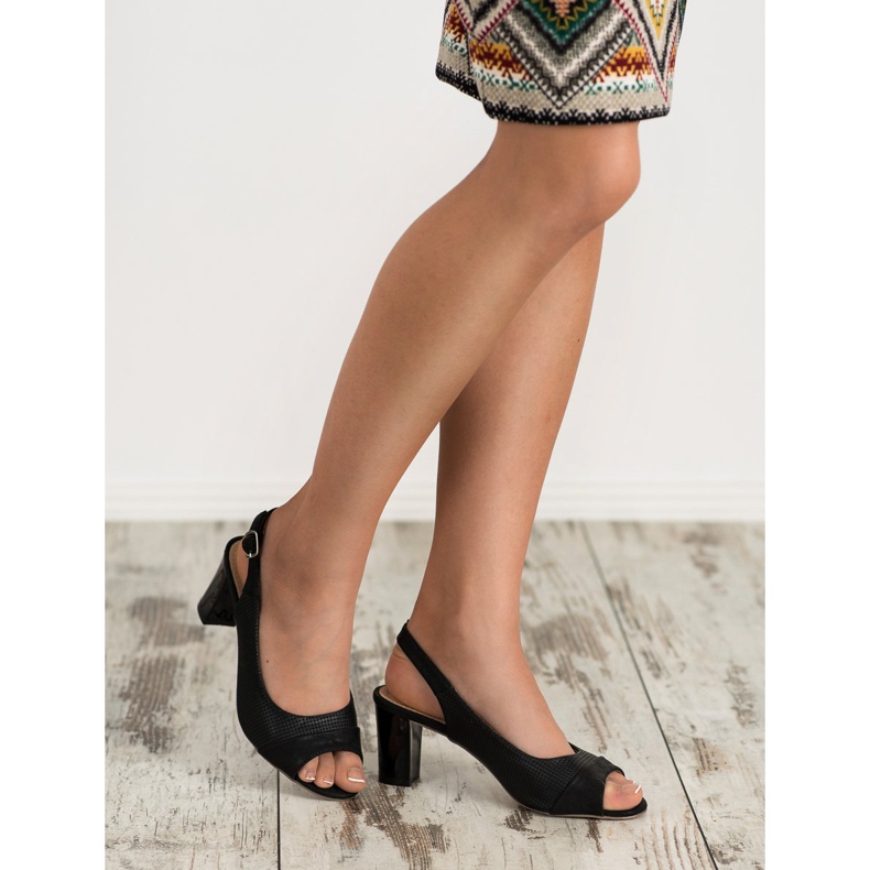Evento Sandale negre elegante negru 2 Evento Sandale negre elegante negru 2