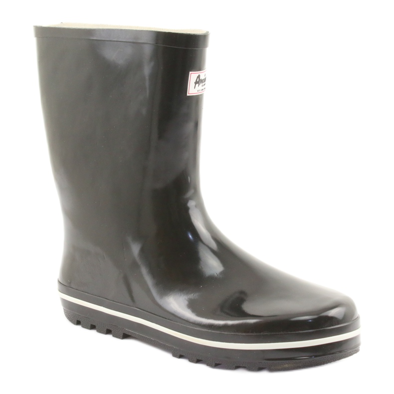 American Club galoși neizolați negri alb negru 1