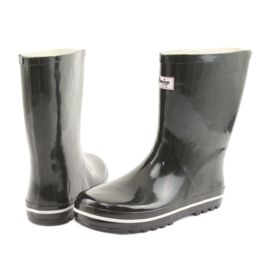 American Club galoși neizolați negri alb negru 4