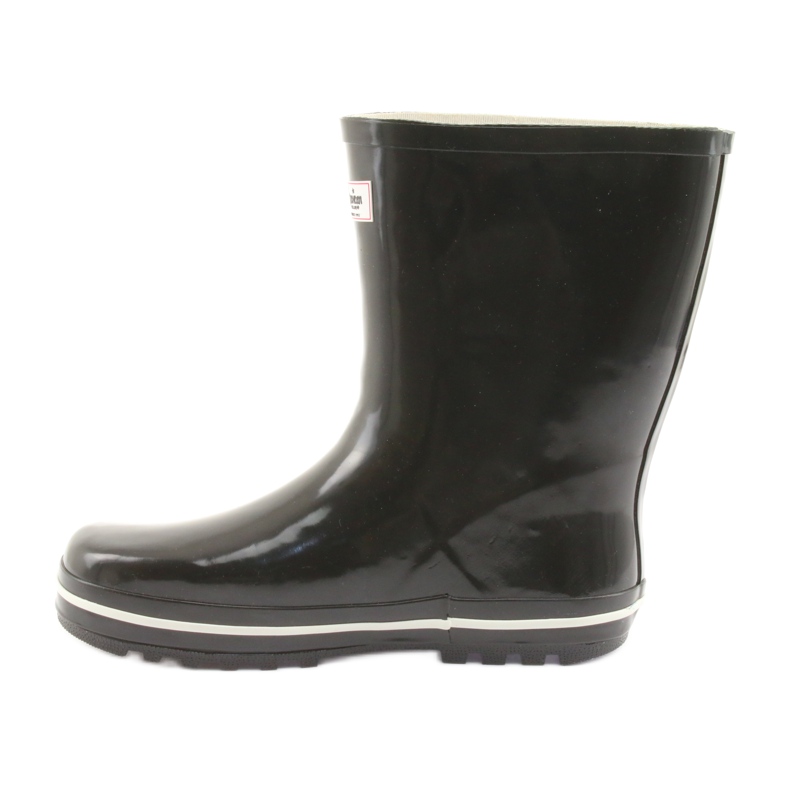 American Club galoși neizolați negri alb negru 2