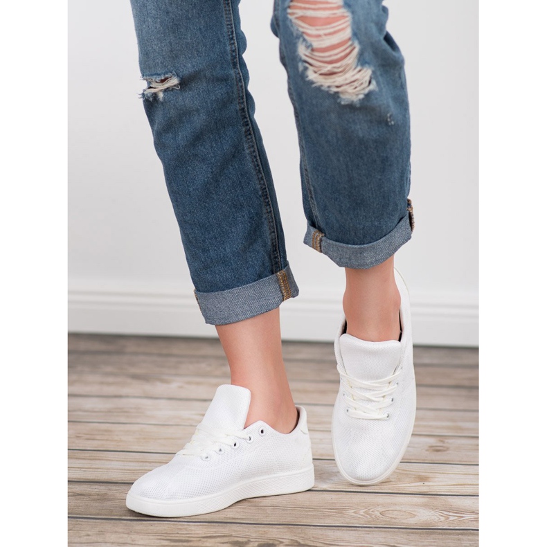 SDS Pantofi sport textile alb 1