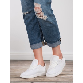 SDS Pantofi sport textile alb 2