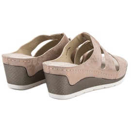 Goodin Sandale cu pană roz 1 Goodin Sandale cu pană roz 1