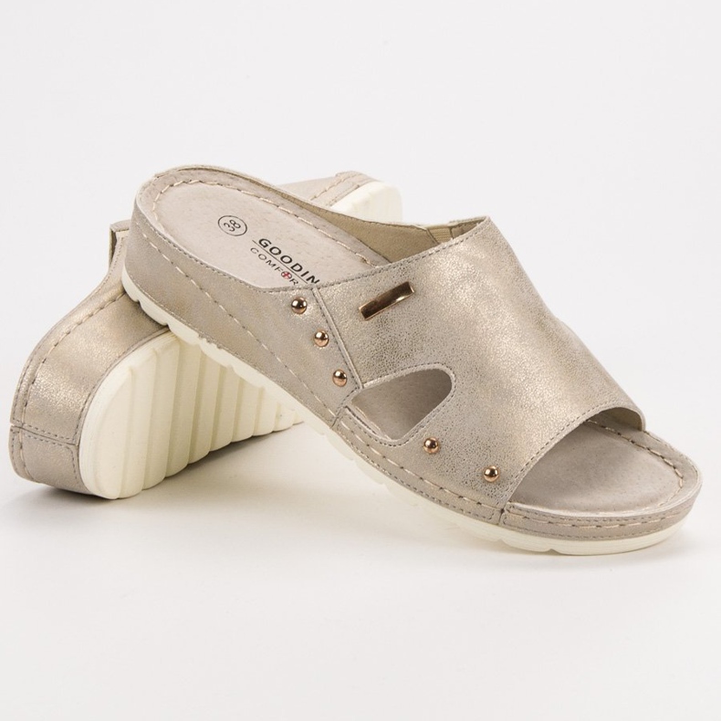 Goodin Flip-flops confortabile galben 1