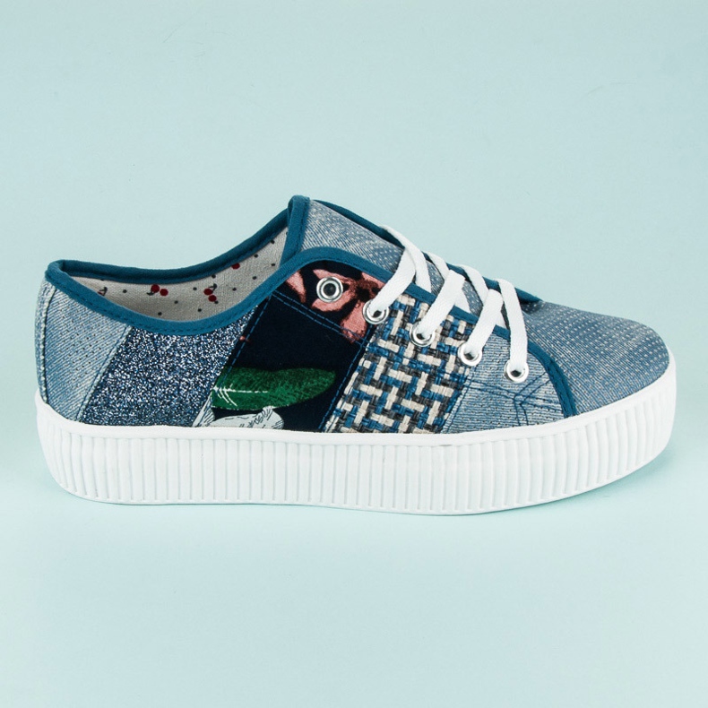 Kylie Pantofi de damă pe platformă albastru 2