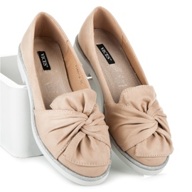 Vices Pantofi din piele de căprioară cu decorațiuni cu sclipici maro 2