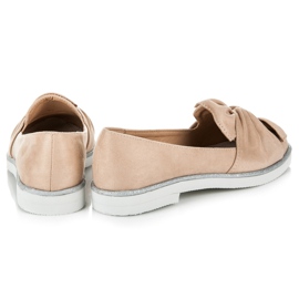 Vices Pantofi din piele de căprioară cu decorațiuni cu sclipici maro 1