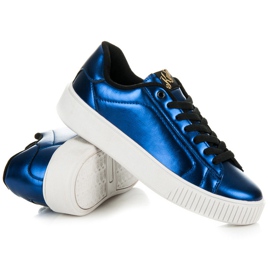 Kylie Adidași pe platformă albastru 4