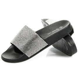 Queen Vivi Papuci Cu Cristale negru 1