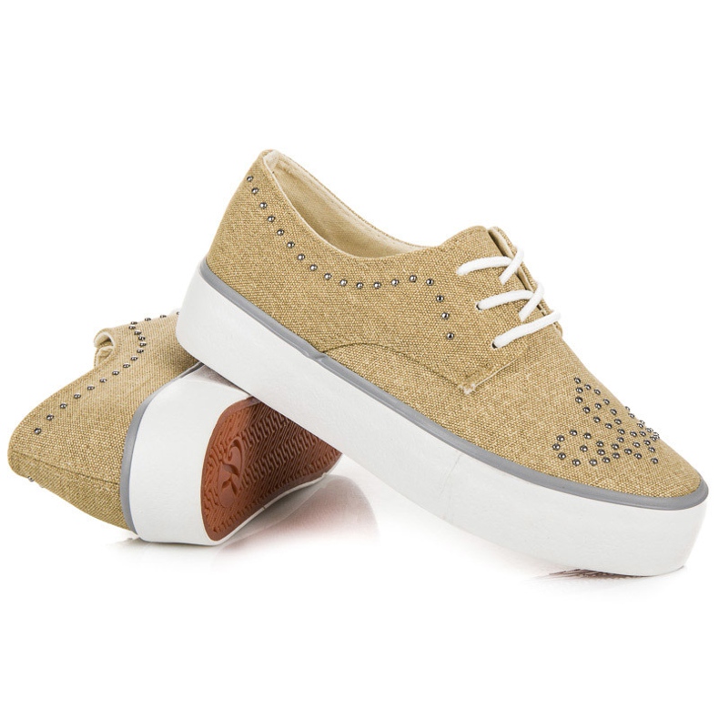 Kylie Adidași Cu Cristale maro 2