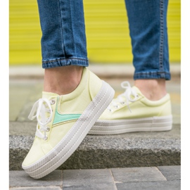 Kylie Adidași pe platformă galben 1