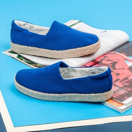 Kylie Espadrile de flori de colt albastru 7