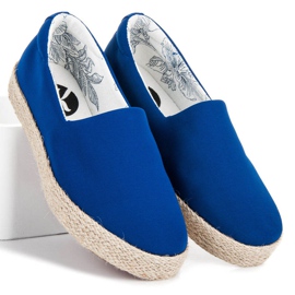 Kylie Espadrile de flori de colt albastru 4