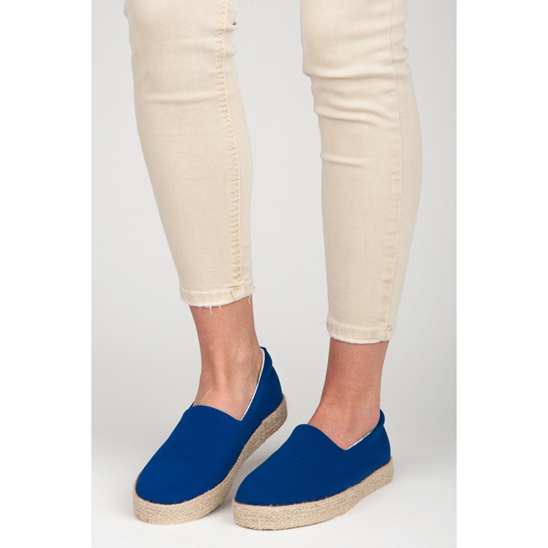 Kylie Espadrile de flori de colt albastru 2