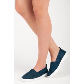 VINCEZA din piele albastru 2