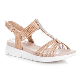 Kylie Sandale Cu Cristale maro 2