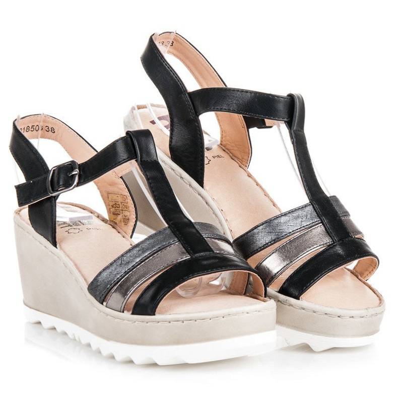 Kylie Sandale cu pană negru 1