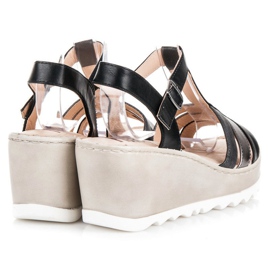 Kylie Sandale cu pană negru 2