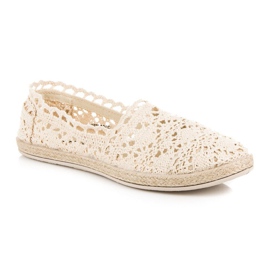 Seastar Espadrile din Dantela Bej 1