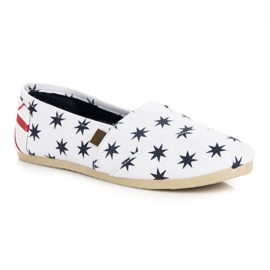 McKey Espadrile la modă alb albastru marin 3