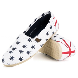 McKey Espadrile la modă alb albastru marin 2