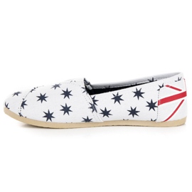 McKey Espadrile la modă alb albastru marin 4