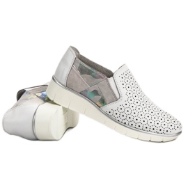 Filippo Pantofi albi Slip On 3