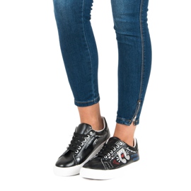 Adidași la modă pentru femei negru 2