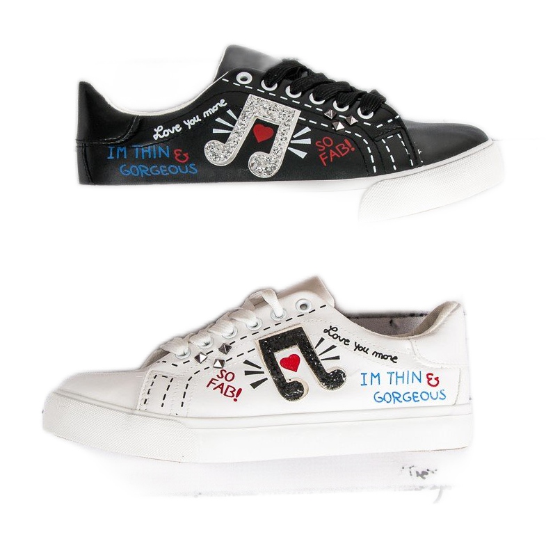 Adidași la modă pentru femei negru 1