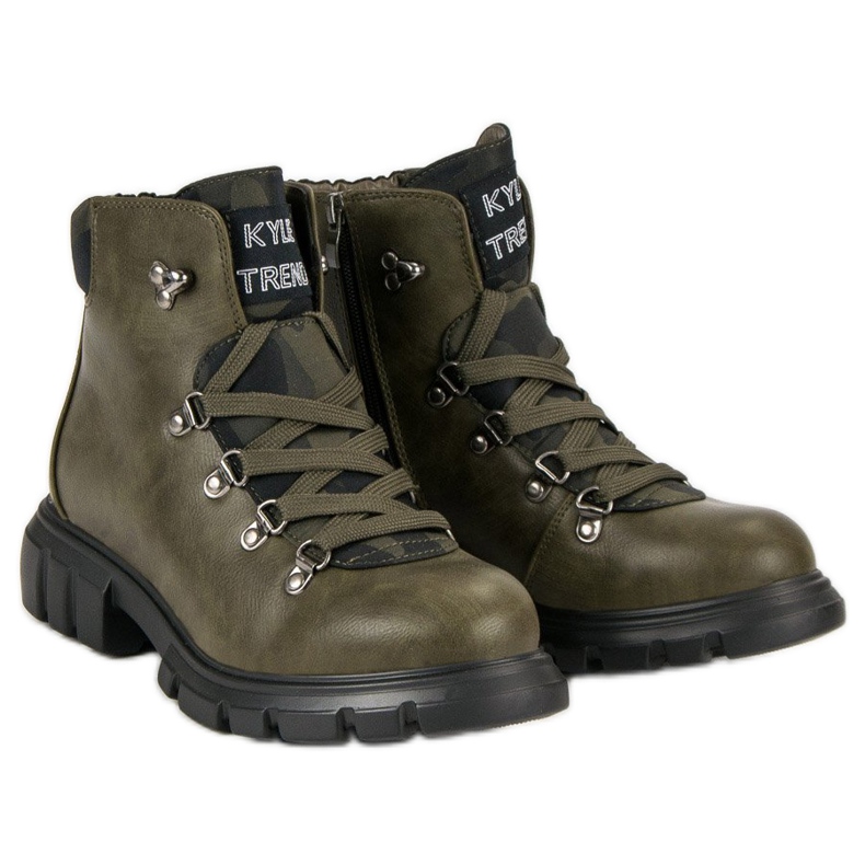 Kylie Ghete cu dantelă verde 2