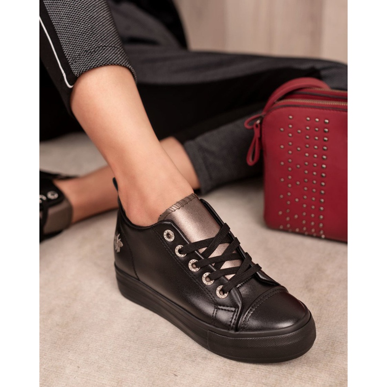 Mckeylor Pantofi de sport negru galben 1