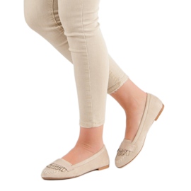 Small Swan Mocasini clasici bej deschis 1