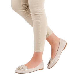 Small Swan Mocasini cu franjuri maro 1